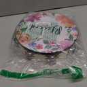 Tambourines for Adults 10 Inch Church Christian Flowers Dance Tambourine Double Row Jingle Bible Hand Bell Drum for Church Pray Party Percussion Musical Instrument Hand Bell Clap Drum(Blessed)