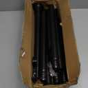 Tension Curtain Rod, Extra Long Outdoor Curtain Rod 43-120 Inch Adjustable, 1.1 Inch Diameter Thick Heavy Duty Black Shower Curtain Rod, Stainless Steel Shower Rod for Bathroom No Drilling, No Rust