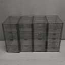 Acrylic Makeup Organizer with 19 Drawers, 4 Pack Clear Storage Drawers, Bathroom Makeup Organizer for Palettes, Cosmetic, and Beauty Supplies,Ideal for Vanity, Cabinet,Desk Organization