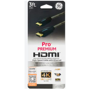 GE Pro HDMI Cable - Gray, 3 ft - Food 4 Less