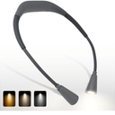 D Rechargeable Neck Reading Light， Suitable for Reading Books with 3 Color Temperatures, 90 Hour Long-Lasting Recharging Lamp, Ergonomic, Suitable for Reading, Weaving, and Repairing