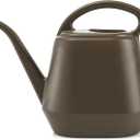Fasmov Plastic Watering Can, 1-Gallon, Deep Gray