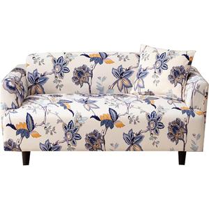 HOOBUY Printed Sofa Cover Stretch Couch Covers Sofa Slipcovers for 3 Cushion Couch with Two Free Pillow Case (US-YMR, 3 Seater/Large 2 Seater)
