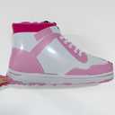 2 x Girl Basketball Sneaker Balloon Princess Shoes Mother's Day Birthday Foil Balloon Bridal Shower Tennis Sports Logo Decoration (Pink 4 Pcs)