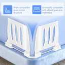 Fitted Sheet Holders for Corners Upgrade Bed Sheet Grippers Dual-Side Lock Design, 4Pcs Bed Sheet Holders for Corners Heavy Duty Sheet Clips Fitted All Mattress Sizes, Lock Sheet Holders Keep Firm