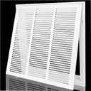 Return Air Filter Grille 18x18,Air Return Vent Cover for 18"W x 18"H Duct Opening,Steel HVAC Vent Covers for Wall and Ceiling,Holds 1" Thick AC Filter