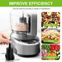 DLC-2ACBN Chopping Blade Fits Cuisinart Mini Prep Plus DLC-2A, Food Processor Blade Compatible with Cuisinart Food Processor Replacement Parts (Black)