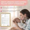 PILLANI Nursing Pillow, Breastfeeding Pillows for Enhanced Safety & Comfort for Mom & Baby, Removable Cotton Cover, Adjustable Waist Strap, Breastfeeding Essentials, Baby Registry Search