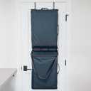 CleverMade Over-the-Door Double Laundry Hamper, 43L Laundry Organizer Ocean