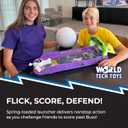 Disney Pixar Toy Story Wooden Tabletop Air Hockey Game, 2-Player, Ages 4+ | Built-In Airflow Creates Real Arcade-Style Play, Includes 2 Pushers, Puck and Score Counters, Requires 3 AA Batteries