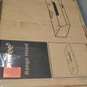 COMFEE' CVU30W4AST 30 inch Under Cabinet Ducted/Ductless Convertible Slim Vent Durable Stainless Steel Kitchen Reusable Filter, 3 Speed Exhaust Fan and 1 LED Lights Range Hood, 2.0 Version