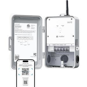 DEWENWILS Matter Smart WiFi Pool Pump Timer, 240VAC, 3HP 40A, Heavy Duty Timer Switch, Works with Apple HomeKit, Amazon Alexa, Google Home, SmartThings, 2.4GHz WiFi Only, ETL Listed