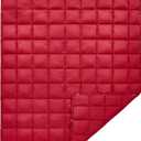 KingCamp Ultralight Camping Blanket, Packable Down Alternative Puffy Wearable Blankets Weatherproof Warm Package Quilt with Snap Buttons for Outdoor Hiking Travel Picnic Stadium (69"L x 53"W CRIMSON) (Z - Red)