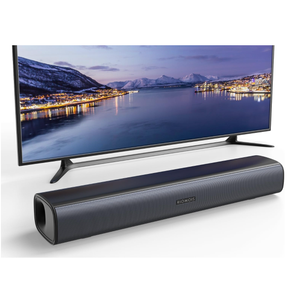 RIOWOIS Sound Bar for Smart TV, Soundbar for TV with Bass Reflector and Easy Set up, Home Audio Surround Sound System for TV PC Projector, Wall Mountable