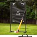 Strike Zone Target for Plastic Baseballs - All Steel Frame - Compatible with Wiffle Balls and Blitzballs