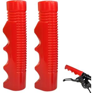 Handlebar Grips Replacement for Radio Flyer Tricycle,3/4 Inch Non-Slip Bike Handlebar Grips for Child,Red Replacement Push Handle Grips,Durable & Comfortable Bicycle Handlebars (1 Pair)