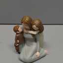 Mom and Kids Figurines, Sculpted Hand-Painted Mother and Two Children Statues, Mother Son Daughter Figures Gifts for Mother’s Day Anniversary Birthday