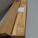 AZSKY Rustic Wood Floating Shelves for Nursery Books Long Wall Bookshelf Photo Picture Ledge Shelf with Lip Wall Shelf for Kids Bedroom Bathroom Living Room Office Frames 36 Inches Set of 2 (Burnt)