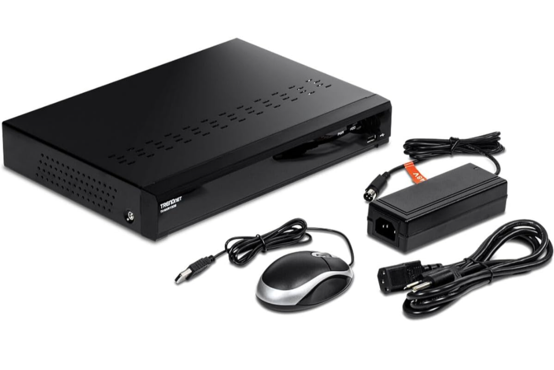 TRENDnet 8-Channel UHD PoE NVR, H.264/H.265 4K (8MP), Up to 12TB Storage (HDD Not Included), Supports one 4K Camera Channel, 8 PoE ports, 80W PoE Power Budget, Rackmount Design, 240fps, TV-NVR1508