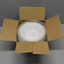 SETUP [12 oz. - 50 Piece Dessert Soup Bowls with Gold Rim, Plastic Bowls Disposable - Premium Heavy-Duty Disposable Soup Bowls for Party, Wedding, and All Occasions