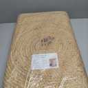 FRELISH DECOR Handwoven Jute Area Rug - 7 feet Round - Natural Yarn - Rustic Vintage Beige Braided Reversible Rug - Eco Friendly Rugs for Bedroom - Kitchen - Living Room - Farmhouse (7' Round)