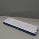 Wireless Keyboard and Mouse, Vssoplor Rechargeable Quiet Full-Size Keyboard and Mouse Combo Set Ultra Slim Design for Laptop, PC, Notebook, Desktop-White and Gold