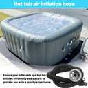 P6931 Hot Tub Air Inflation Hose, Spa Inflatable Hose for Above Ground Pool Fits for Intex, Best-Way, Coleman, Lay Z Spa Portable Spa Pump Hot Tub Replacement Parts