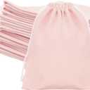 G2PLUS Pink Velvet Jewelry Pouches, 20PCS Small Velvet Gift Bags with Drawstring, Christmas Gift Bags for Wedding Favors, Candy Bag, Party Favors (4.7''x5.9'')