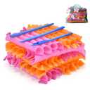 40pcs Heatless Spiral Hair Curlers for Long Hair - Heatless Curls Overnight 22inch Magic Hair Rollers No Heat Curlers for Women Kids (Pink&Orange)