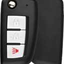 CWTWB1G767 Key Fob Shell Case Compatible with Rogue 2014-2020 Rogue Select 2014-2015 Rogue Sport 2017-2020