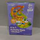 Move2Play, 4-in-1 Baby Play Mat & Activity Center Gym | Walker | Infant Present for Tummy Time | Birthday Gift for 3, 4, 5, 6, 7, 8, 9, 10, 12 + Month Old Boys & Girls (Yellow) (Giraffe)