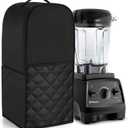 Luxja Blender Cover Compatible with Vitamix 64 oz. Low-Profile Blender, Black(quilted)