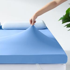 Ninemoon 3 Inch Memory Foam Mattress Topper with Cool Nylon-Spandex Cover, Full