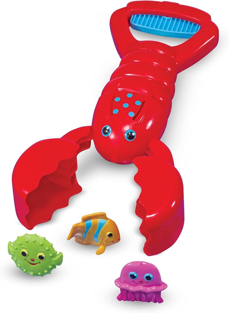 Melissa & Doug Sunny Patch Louie Lobster Claw Catcher - Grab-and-Squeeze Pool Toy