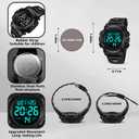 Kids Watch,Boys Watch for 3-15 Year Old Boys,Digital Sport Outdoor Multifunctional Chronograph LED 50 M Waterproof Alarm Calendar Analog Watch for Children with Silicone Band,Kids Gift