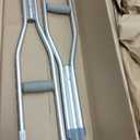 PCP Aluminum Crutches, Push Button Adjustable Height, Lightweight, 1 Pair, Kids Child Size (4'0" to 4'6")