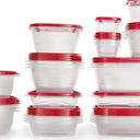 Rubbermaid TakeAlongs Food Storage Containers, 52 Piece Plastic Container Set, Dishwasher and Microwave Safe Meal Prep, Snack, and Lunch Container, BPA Free, Ruby Red