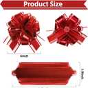 Pull Bows for Gift Wrapping: 8 PCS 6-Inch Waterproof Multiple Colors Bows - Reusable Mother's Day Ribbon Bow for Wrapping Boxes & Decorative Accents