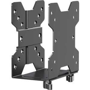 suptek Thin Client Mount Bracket Adjustable Mini PC Mount Bracket,CPU VESA Under Desk and Monitor Arm Computer Holder, Black, ZJJ002