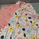 3 Pack Baby Sleep Sack 12-18 Months 100% Rayon Cotton Baby Sleeping Bag 2-Way Zipper Toddler Wearable Blankets Comfy Stretchy Lightweight TOG 0.3 Heart&Pink&Floral (Large)