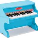 Melissa & Doug Learn-to-Play Blue Wooden Piano Toy 25-Key