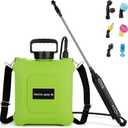 Battery Powered Sprayer 2 Gallon, Backpack Electric Pump Sprayer, Weed Sprayer with USB Rechargeable Handle, Retractable Wand, 6 Mist Nozzles for Lawn, Garden, Yard