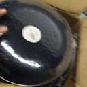 Organic Black & Gold Rim Plates 120 Count - 9" Elegant Disposable Plastic Dinner Plates for Parties & Gatherings