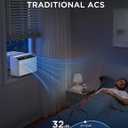 Midea 8,000 BTU U Shaped Smart Inverter Window Air Conditioner - Cools 350 Sq Ft, Ultra Quiet with Open Window Flexibility - Alexa/Google Assistant Compatible - 37% Energy Savings, Remote (Updated)