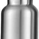 Stainless Steel Vacuum Insulated Water Bottle 34/25/20/17/12oz 18/8 for Hot and Cold Drinks, Double Walled, Leak Proof (Silver(12oz)) (11.8 Ounces)