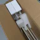 2 Pack Matte Black Disc Curtain Rods, 28-48 Inches Window Curtain Rod, Adjustable Room Darkening Drapery Rod with Aluminum Finials and Brackets, Wrap Around Design