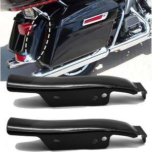 Harley Real Fender Saddlebag Gap Filler Panels for Harley Touring 1993-2008, Electra Glide Road Glide FLTR EFI FLTRI (Black)