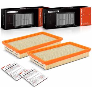 A-Premium 2-PC Engine Air Filter Compatible with Chevrolet & Buick