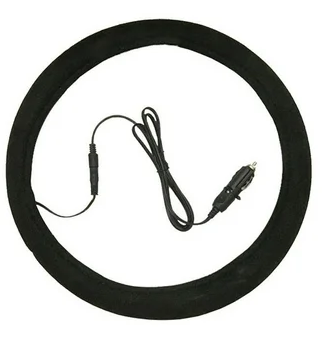 Heated Steering Wheel Cover, 15" 12V Steering Wheel Warmer Heated Steering Wheel Protector Cover for Winter Universal, Suitable for Standard Size Cars, Trucks, Vans, SUV