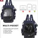 PINCNEL Women Backpack Purse Waterproof Nylon Anti-theft Rucksack Lightweight Shoulder Bag